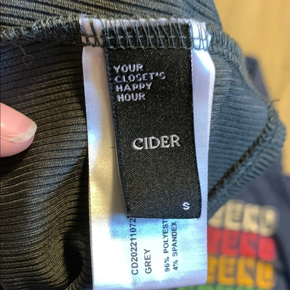 Cider Gray Ribbed Tank Top - Picture 2 of 3